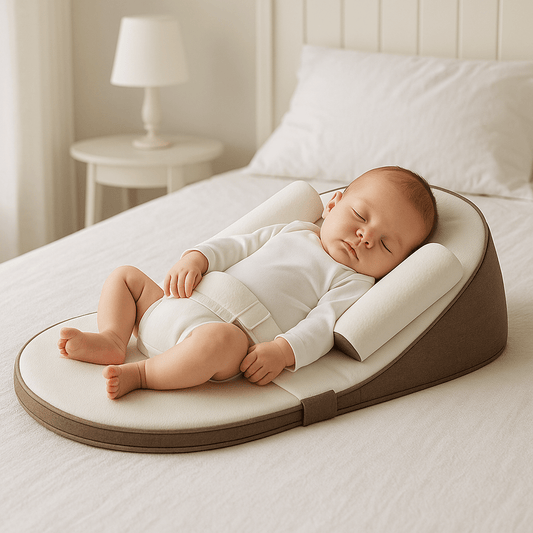 Cuscino CozyCradle – Supporto per Dormienti di Lato con Inclinazione Anti-Reflusso per Neonati