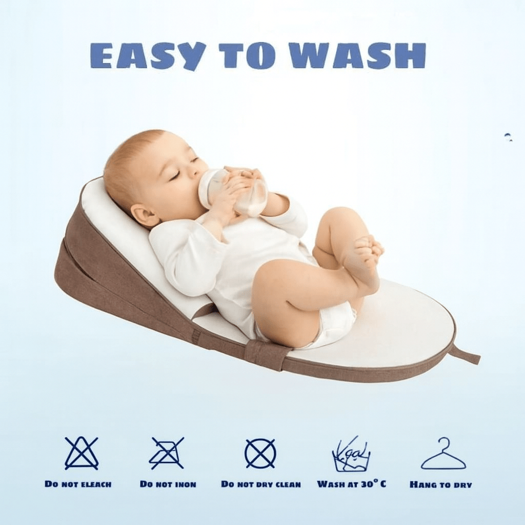 Cuscino CozyCradle – Supporto per Dormienti di Lato con Inclinazione Anti-Reflusso per Neonati