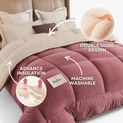 Coperta da camera da letto CozyDream - Comfort di lusso su due lati per un sonno profondo e riposante