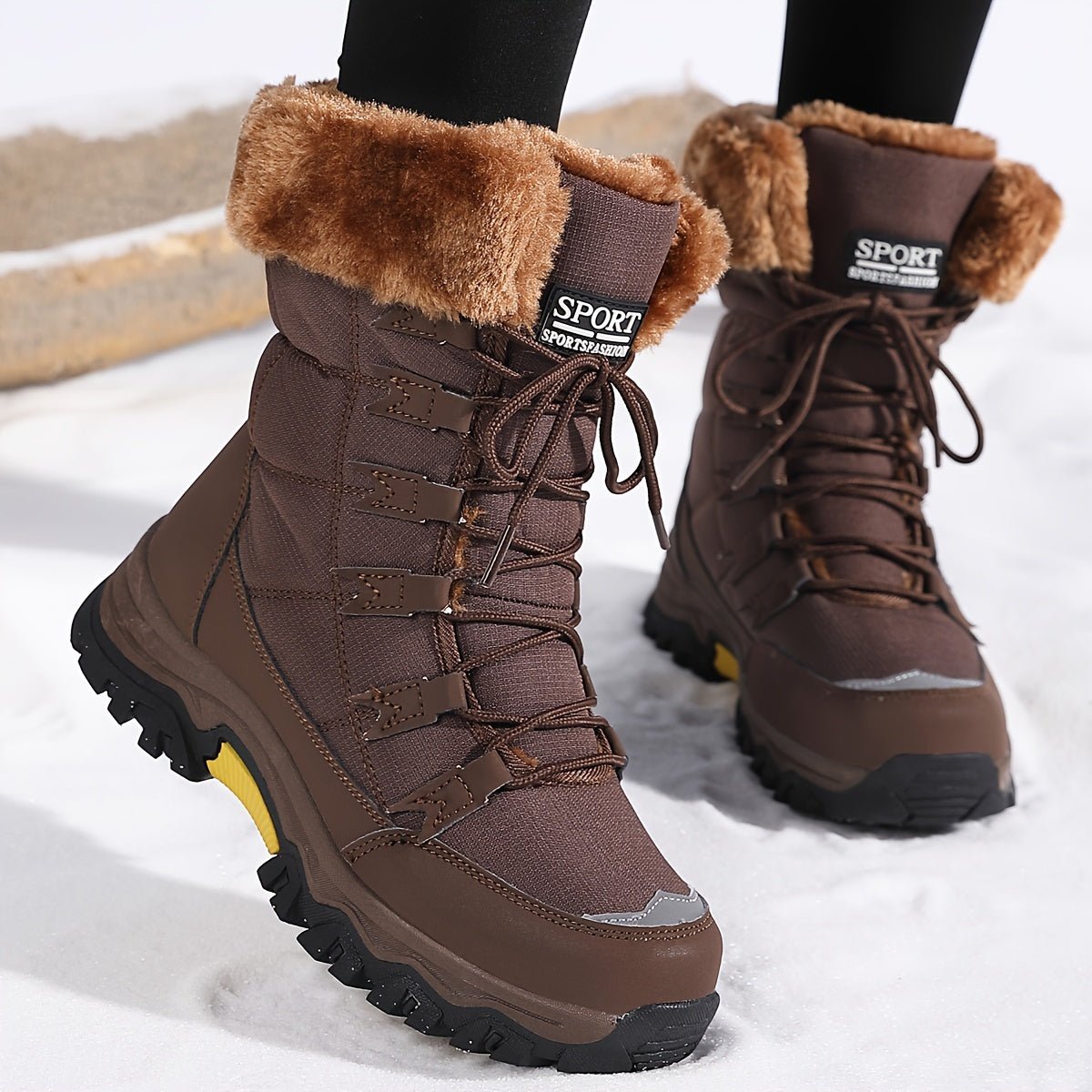 Women's Winter Boots - Stylish Ankle Boots with Warm Lining & Non-Slip Sole 5