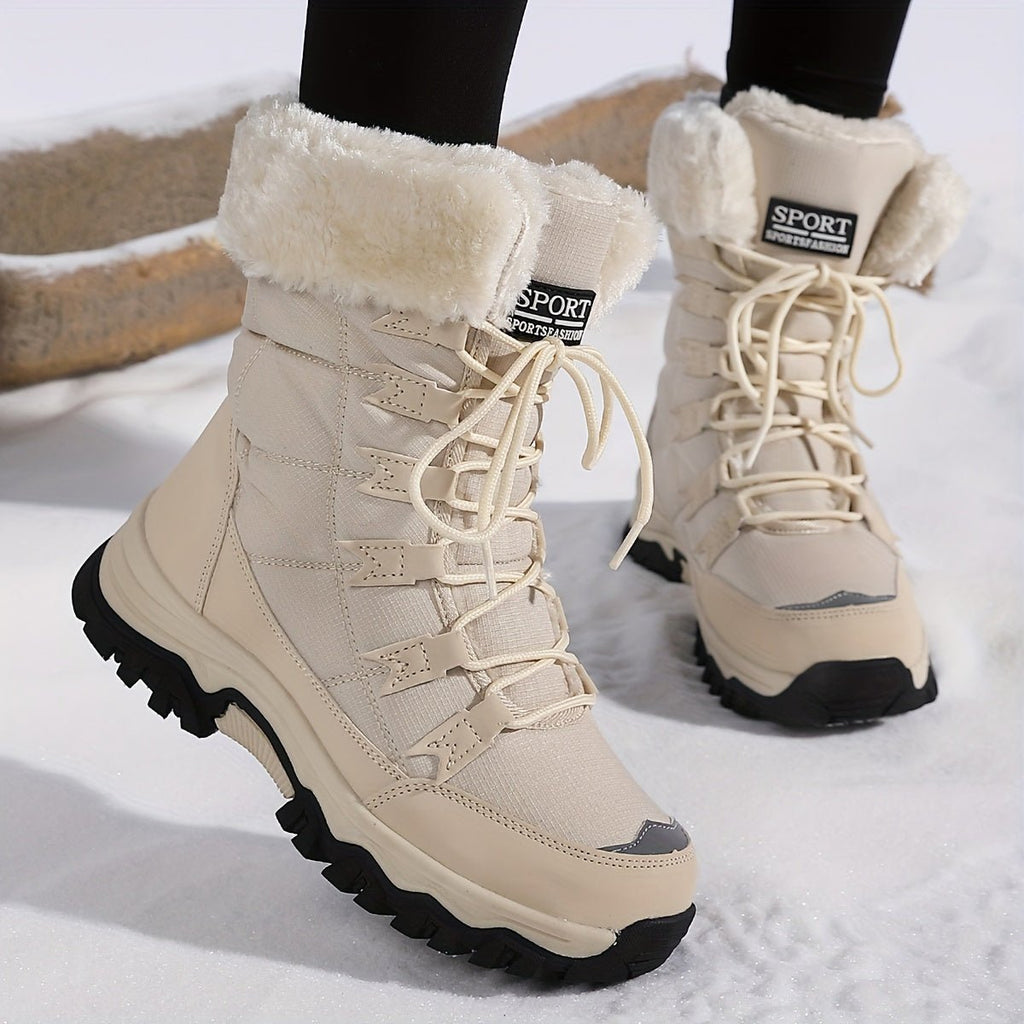 Women's Winter Boots - Stylish Ankle Boots with Warm Lining & Non-Slip Sole 0