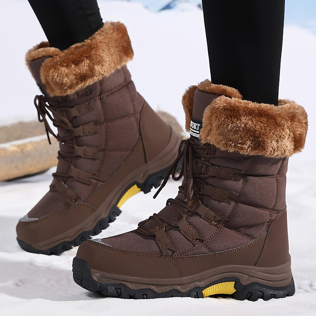 Women's Winter Boots - Stylish Ankle Boots with Warm Lining & Non-Slip Sole 7