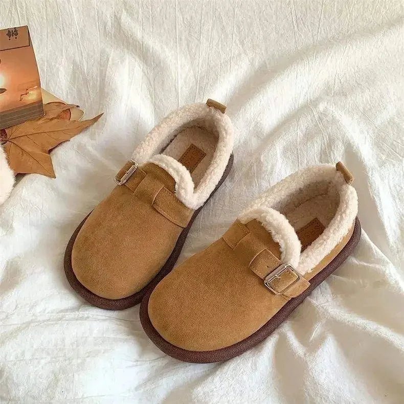 COZYKICK – Retro Slip-On Sneakers with Plush Fleece Comfort 7