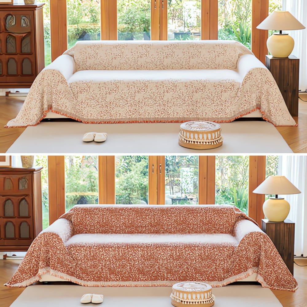 CozyNest – Capa de Sofá Reversível em Microfibra, Antiderrapante e Fácil de Cuidar
