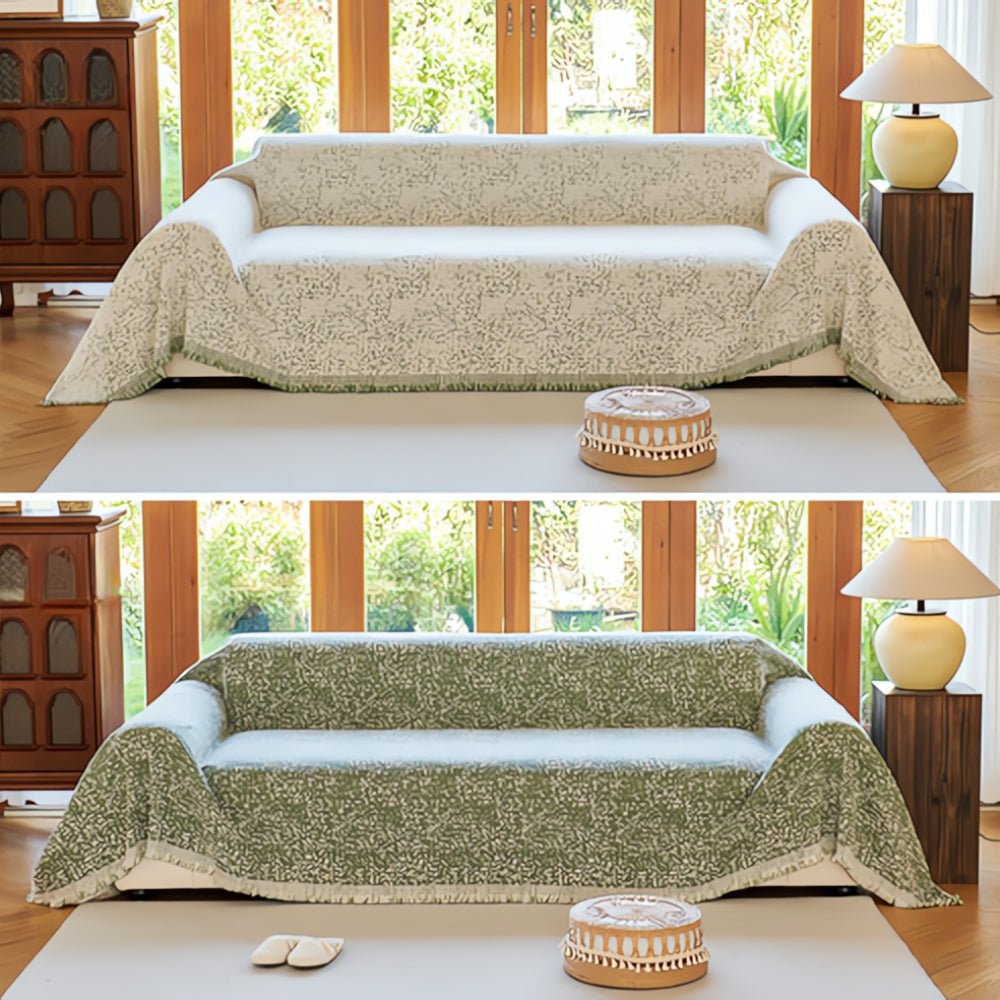 CozyNest – Housse de canapé réversible en microfibre, antidérapante et facile d'entretien