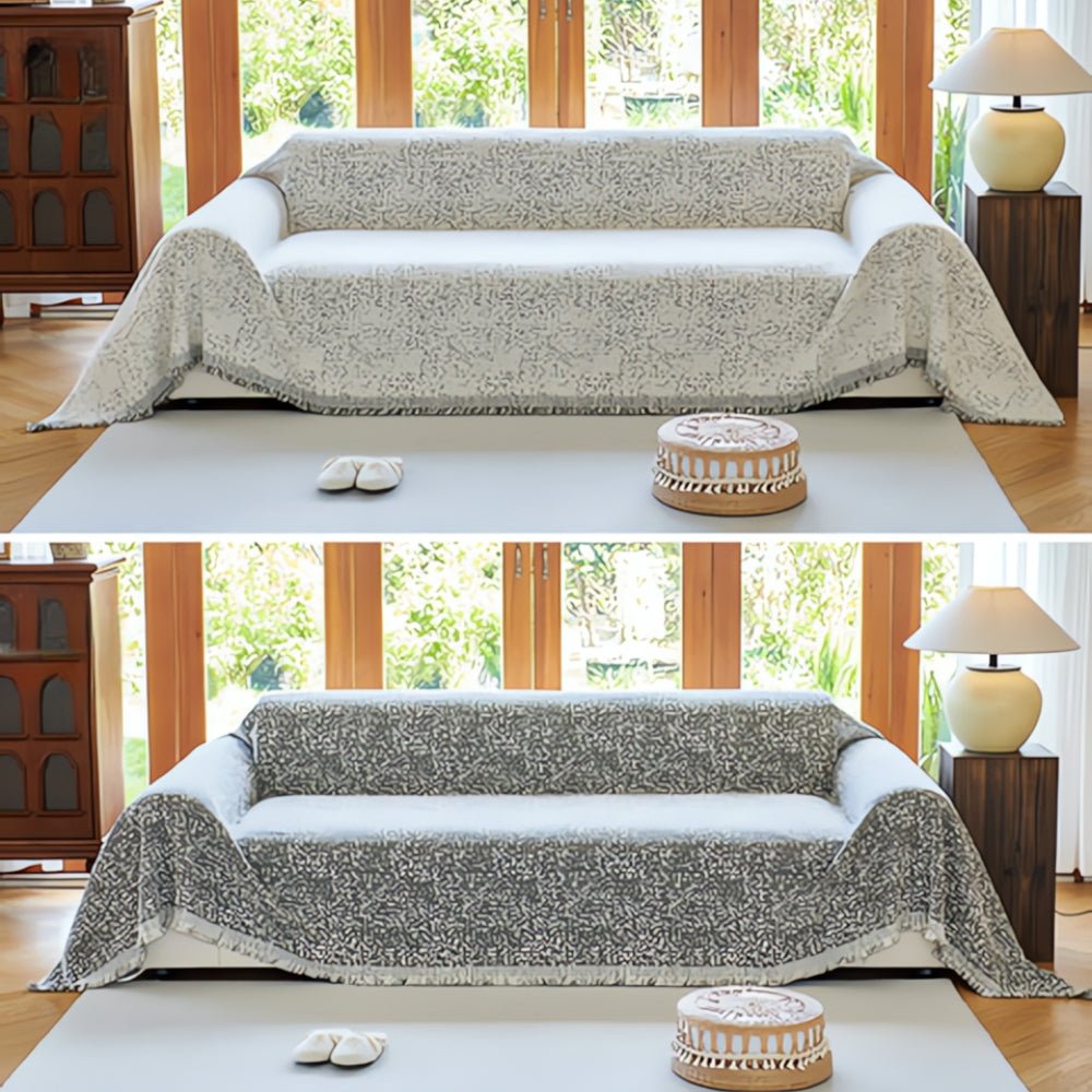 CozyNest – Capa de Sofá Reversível em Microfibra, Antiderrapante e Fácil de Cuidar