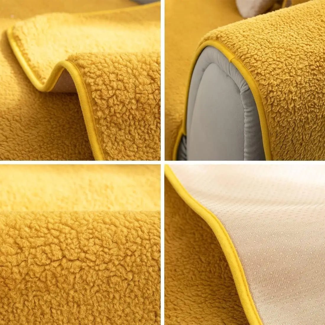 WOOLNEST – plush lamb wool sofa cover for warmth & protection 3