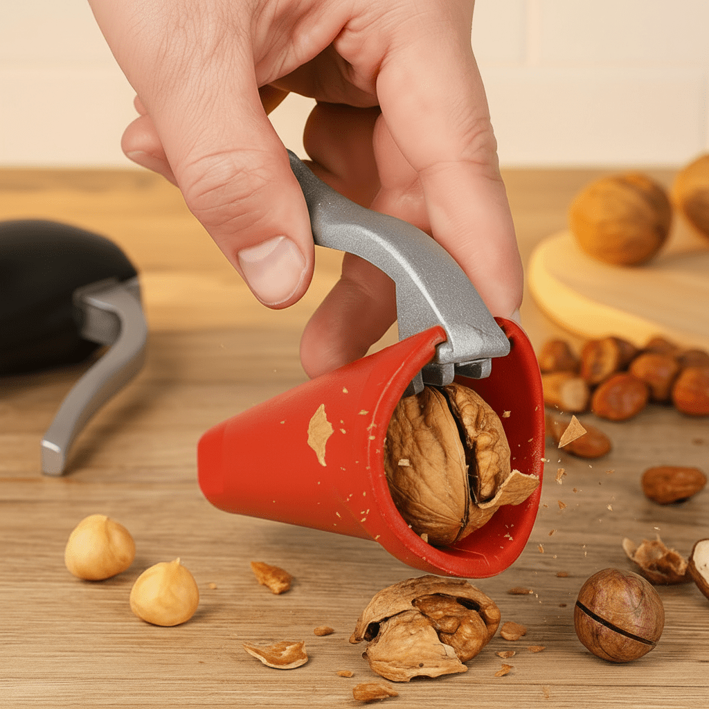 Effortless Nutcracker with Lever Mechanism - Durable Aluminum Alloy Design 1