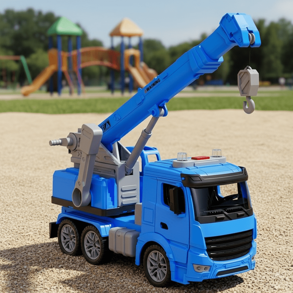 CraneMax Junior – Rakennusnosturi-lelu valoilla ja äänillä