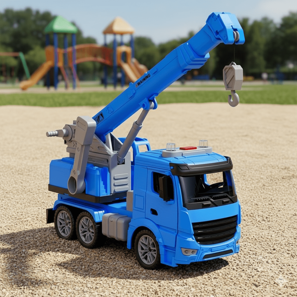 CraneMax Junior – Jouet Grue de Construction avec Lumières et Sons