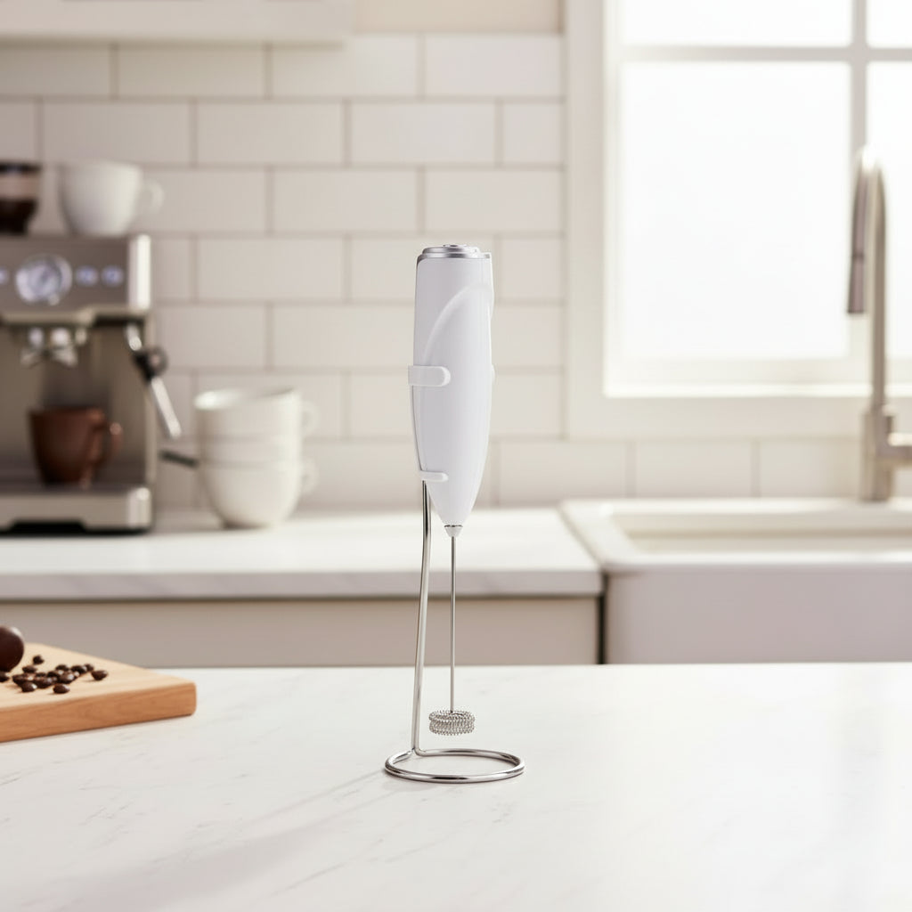 CreamCraft – Montalatte Elettrico e Frusta per Uova per Caffè e Cucina