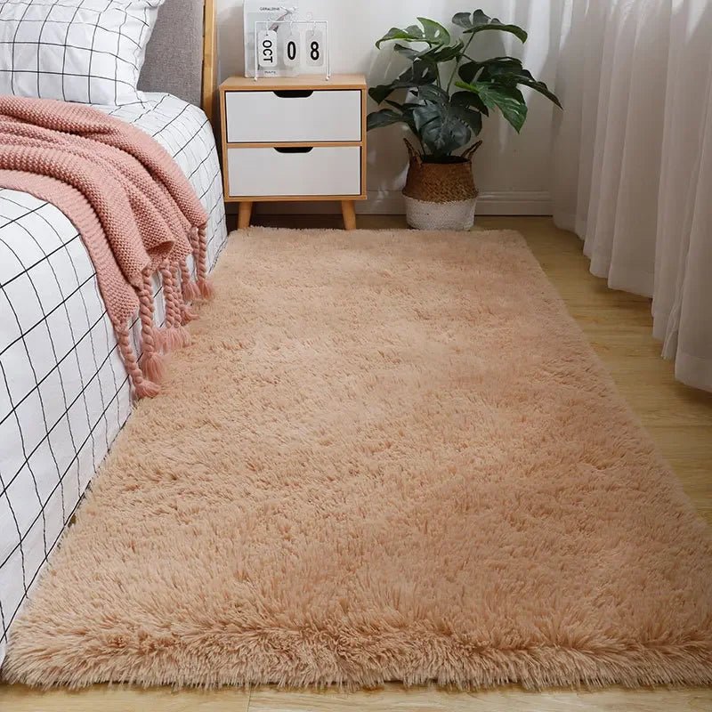 Cozy Cream White Woolen Rug - Soft Modern Area Rug for Living Room & Bedroom 15