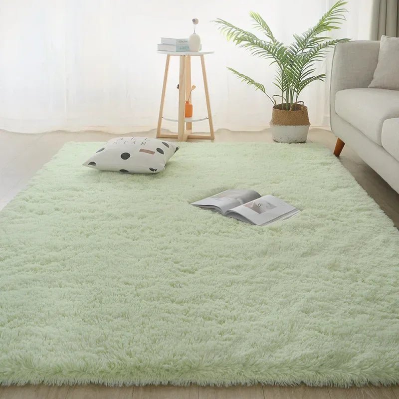 Cozy Cream White Woolen Rug - Soft Modern Area Rug for Living Room & Bedroom 9