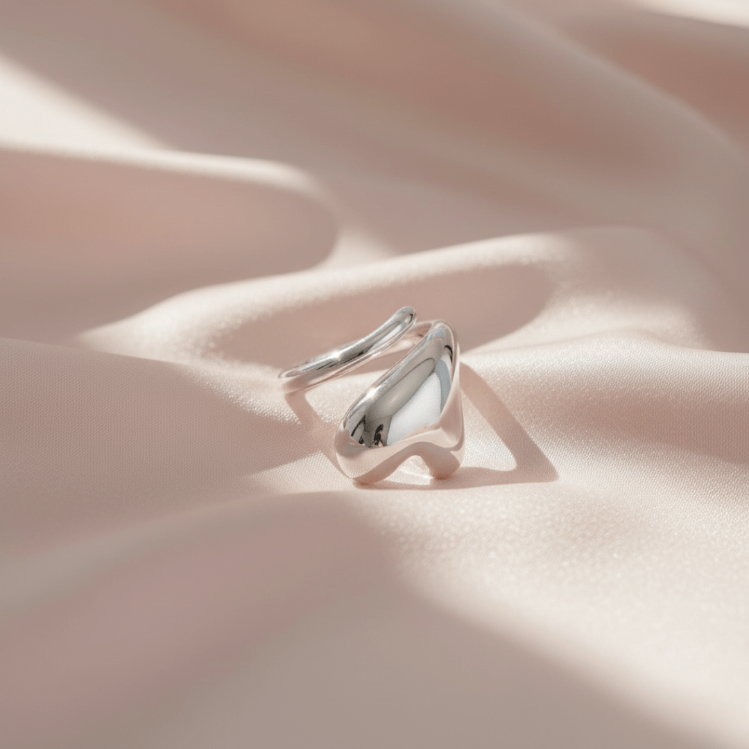 Cresting Wave Gouden Zilveren Ring