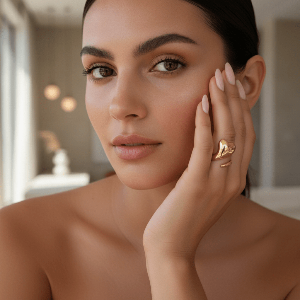 Cresting Wave Gouden Zilveren Ring