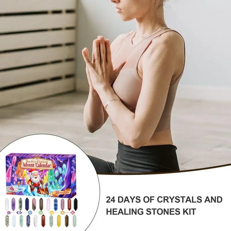 KRISTÁLOVÝ ADVENTNÝ KALENDÁR 2025 – 24 Jedinečných Kryštálov pre Magický Vianočný Odpočet