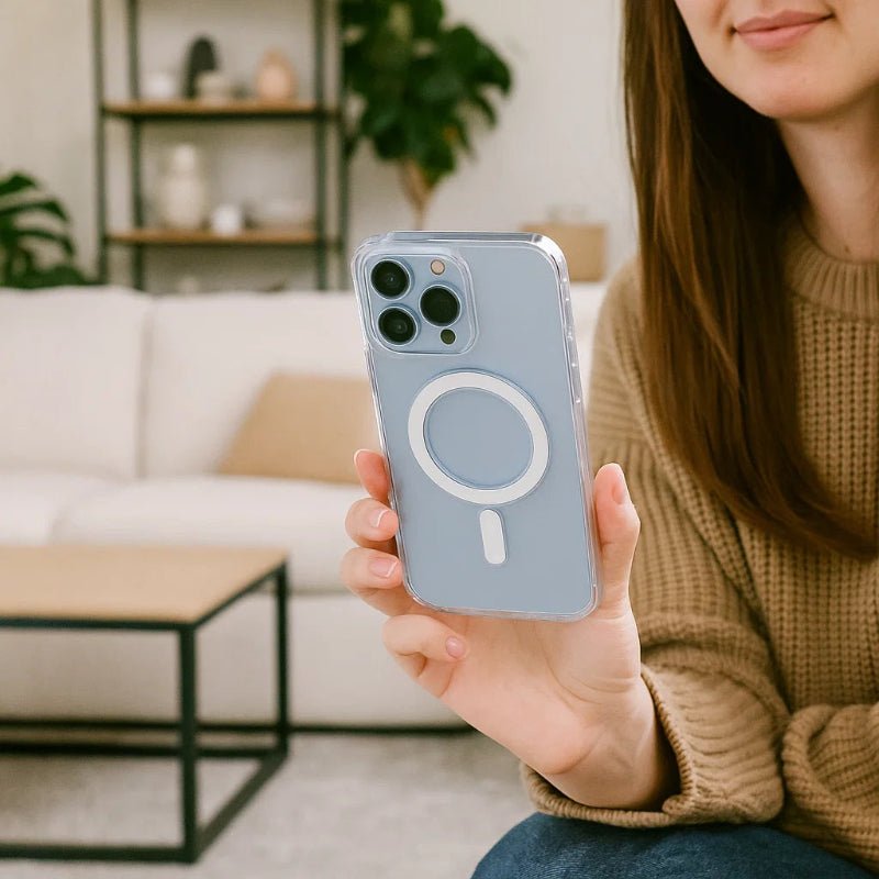 CrystalMag – Priehľadný kryt kompatibilný s MagSafe pre sériu iPhone 11-17