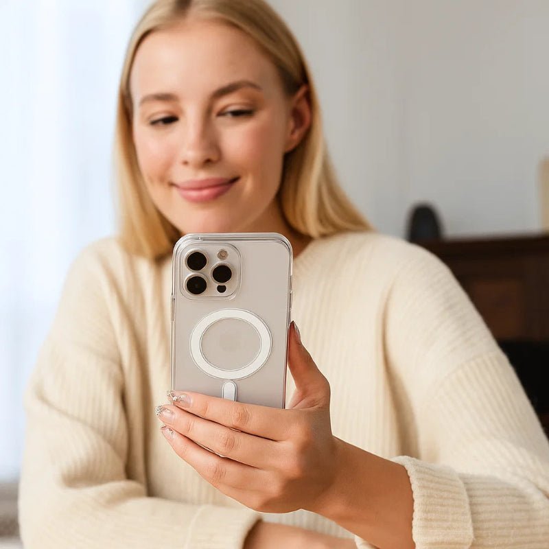 CrystalMag – Priehľadný kryt kompatibilný s MagSafe pre sériu iPhone 11-17