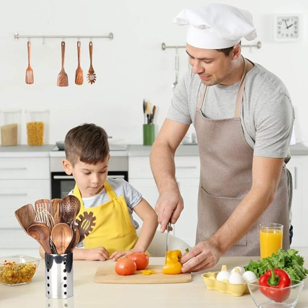  Culinawood Premium wooden cooking utensils set - high quality & sustainable for your kitchen-5