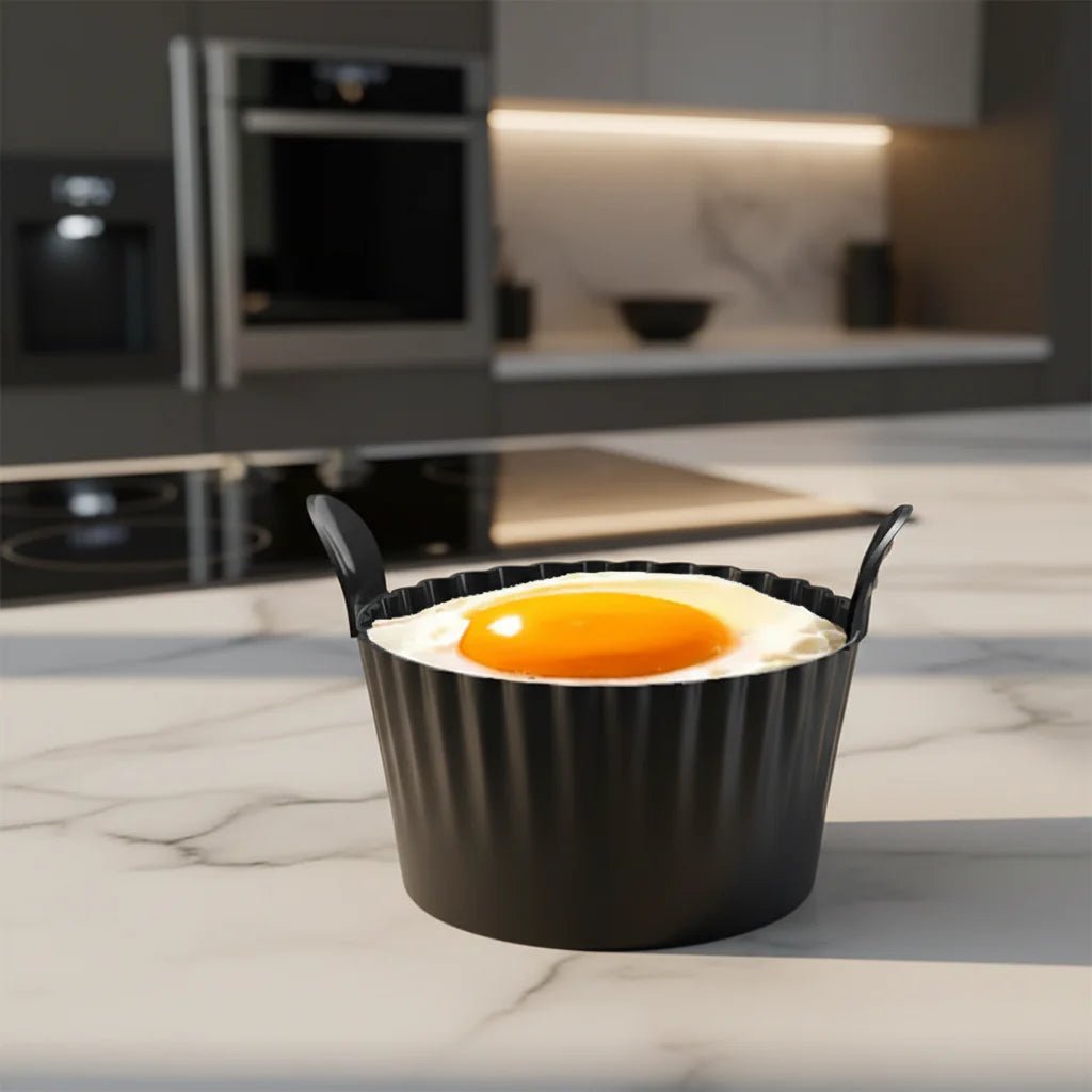 CUPBAKE – Set di 6 Portauova in Silicone Premium, Antiaderenti e Riutilizzabili