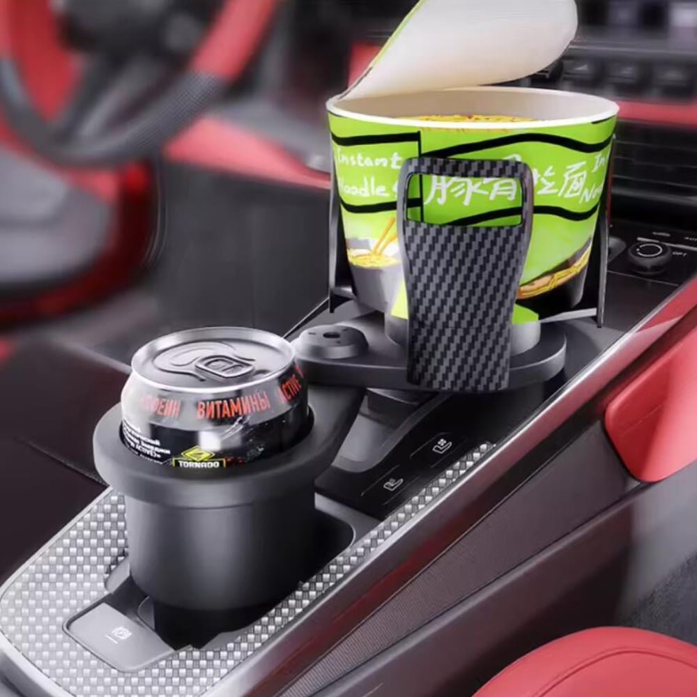 Cupswivel-360 ° rotatable car cup holder for double drinks 2
