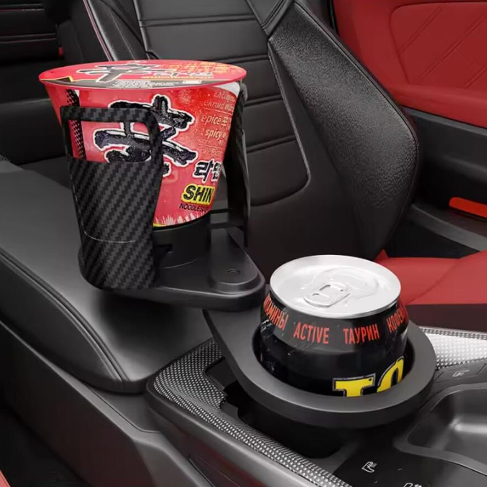 Cupswivel-360 ° rotatable car cup holder for double drinks 1