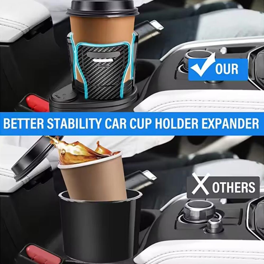 Cupswivel-360 ° rotatable car cup holder for double drinks 7