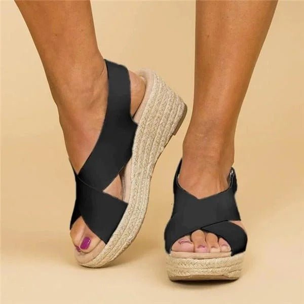 CuraSole – Orthopedic Wedge Sandals for Comfort & Style