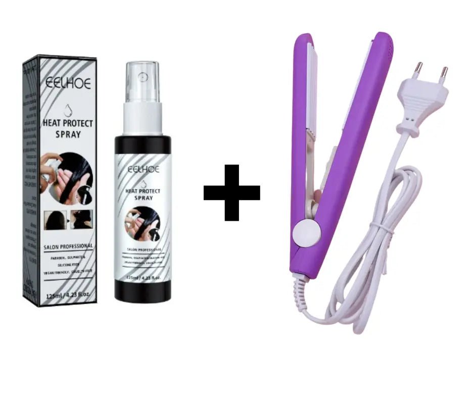 Mini curling iron for gentle curls-portable hair scooter, compact and fast, ideal for trips, black, 200 ° C adjustable 9