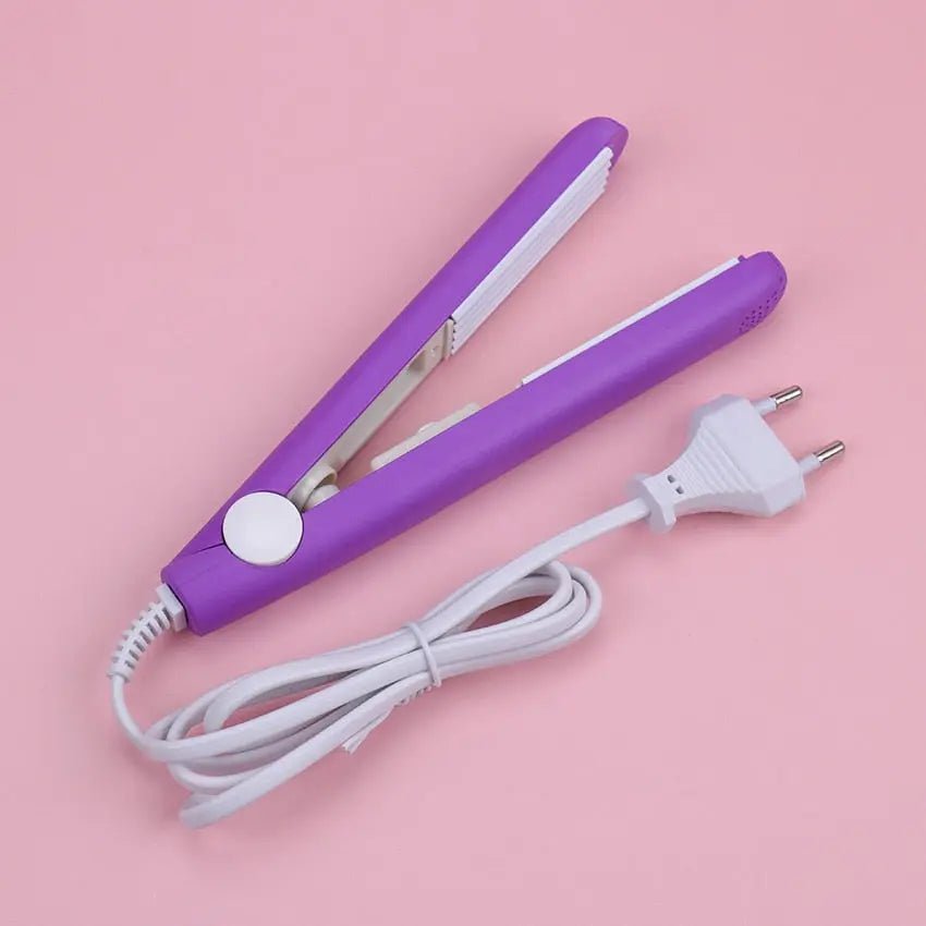 Mini curling iron for gentle curls-portable hair scooter, compact and fast, ideal for trips, black, 200 ° C adjustable 0