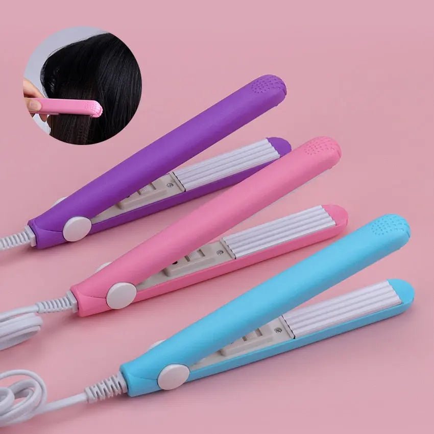 Mini curling iron for gentle curls-portable hair scooter, compact and fast, ideal for trips, black, 200 ° C adjustable 1