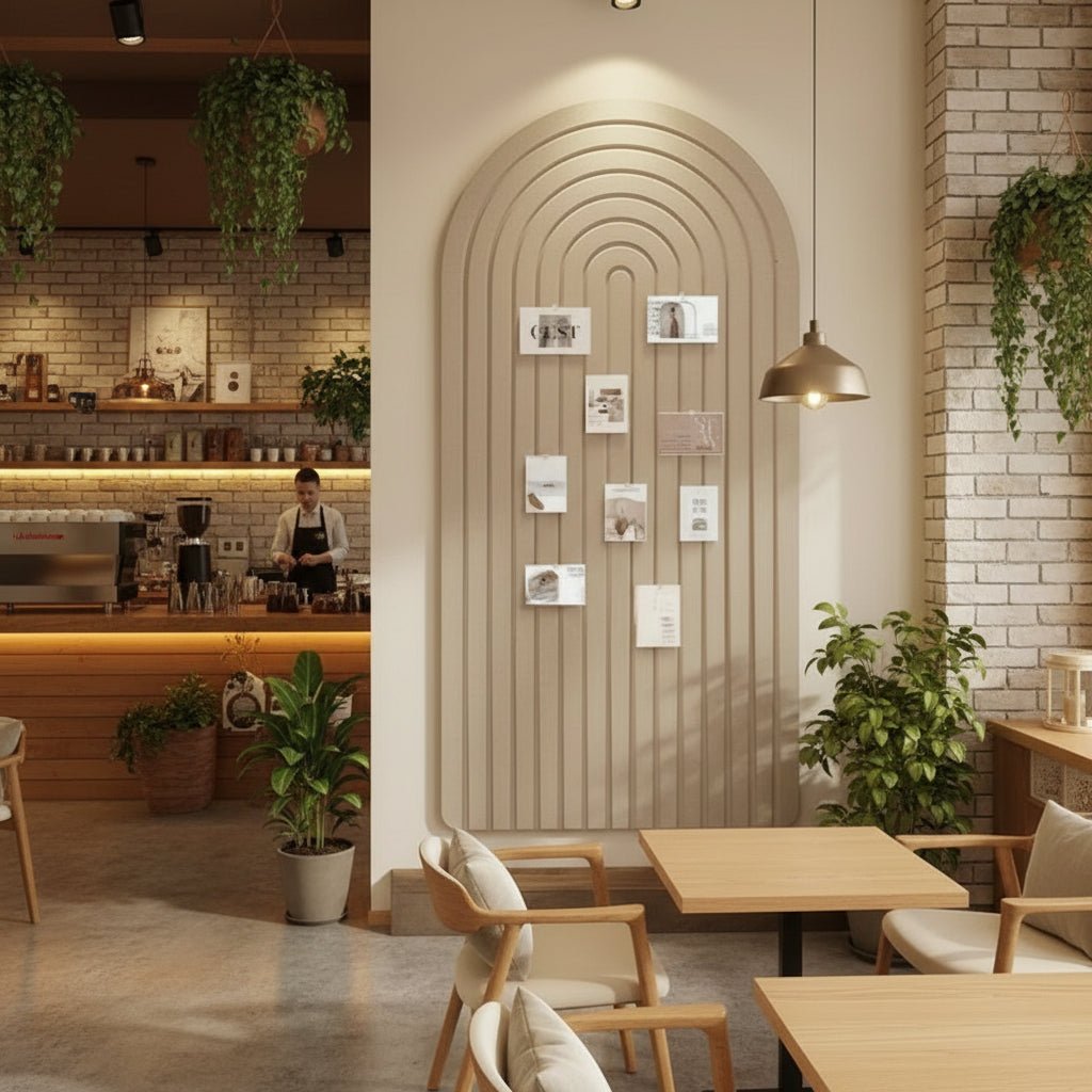 FELTWAVE – Curved Felt Pin Board for Stylish Wall Decor & Organization 1