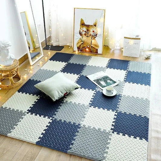 Cushioplay Alfombra para Bebé – Alfombra Suave de Juego con 12 Piezas de Rompecabezas – Absorbe Impactos y No Tóxica para Gatear y Jugar