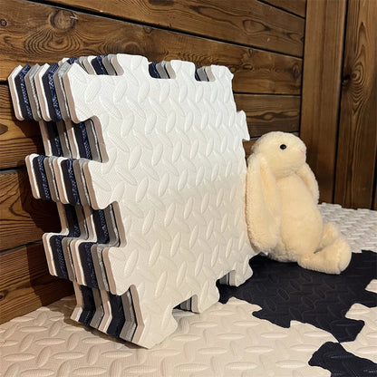 Cushioplay Alfombra para Bebé – Alfombra Suave de Juego con 12 Piezas de Rompecabezas – Absorbe Impactos y No Tóxica para Gatear y Jugar