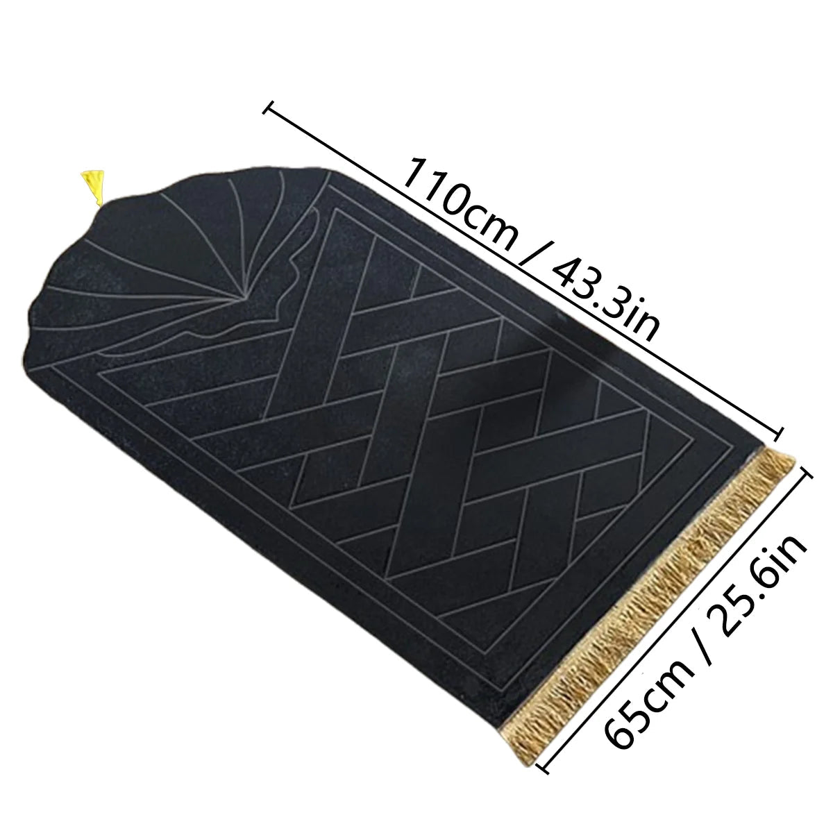 ComfortMat - Thickened Sponge Prayer Mat with Tassels for Home & Travel 4