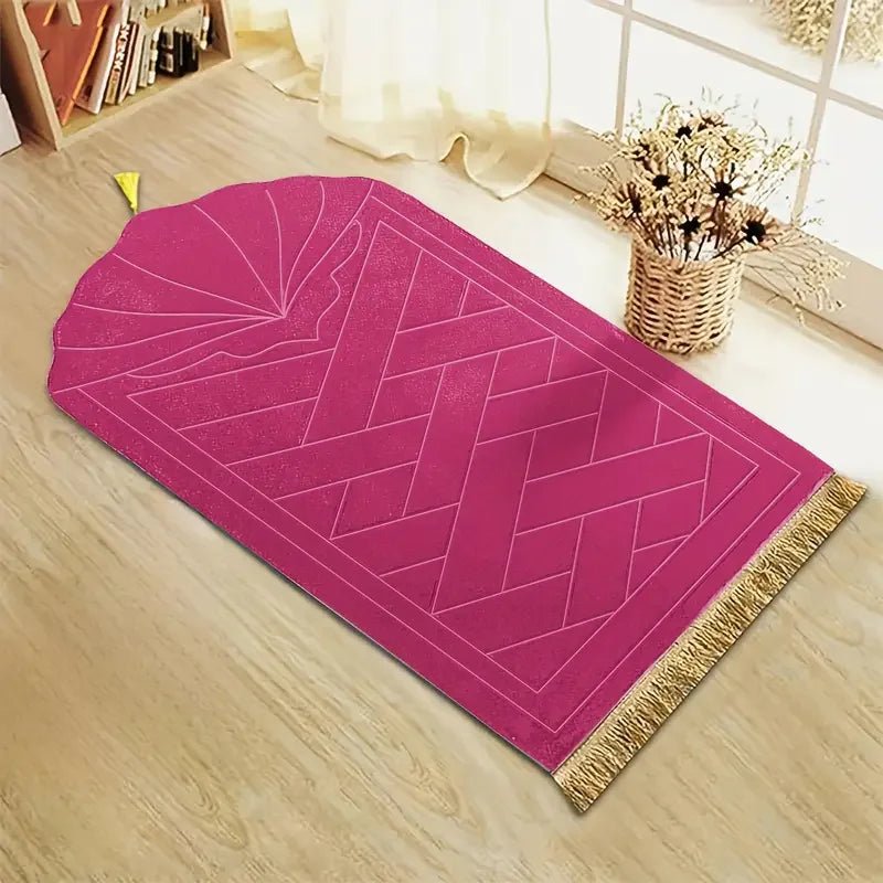 ComfortMat - Thickened Sponge Prayer Mat with Tassels for Home & Travel 6