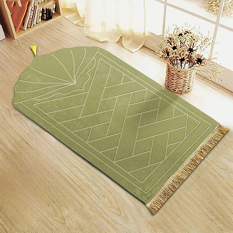 ComfortMat - Thickened Sponge Prayer Mat with Tassels for Home & Travel 10