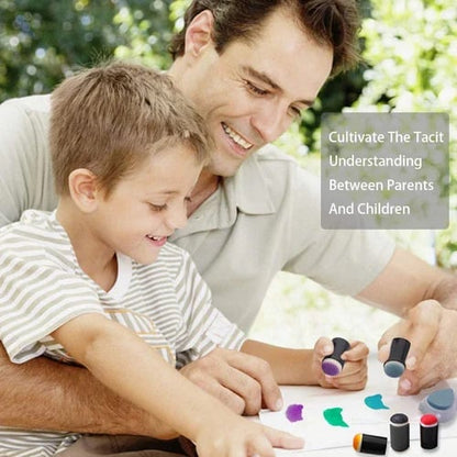 FINGER SPECIES - Kreatives Fingerfarben-Set mit Stempeln & Schablonen