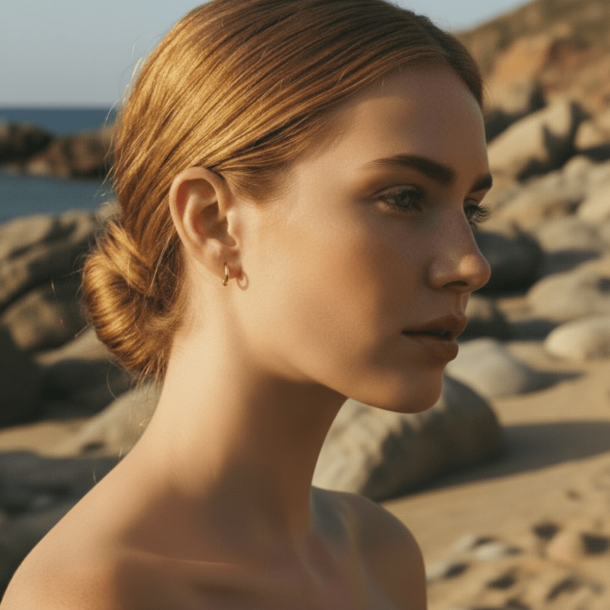 Dainty Minimalist Hoop Earrings - Sterling Silver, Gold/Rhodium Plated