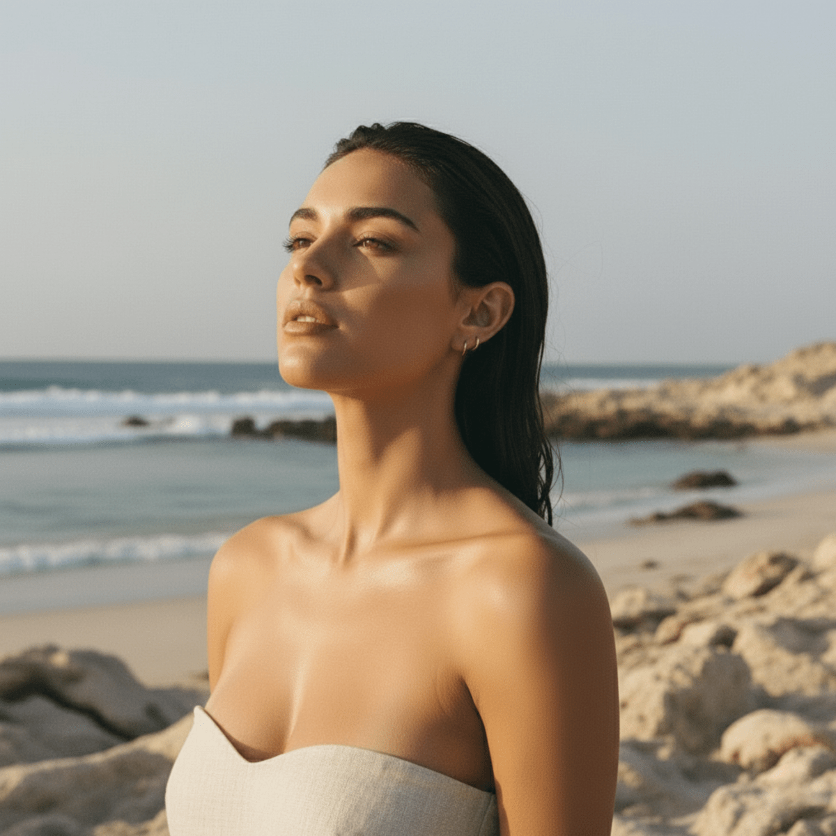 Dainty Minimalist Hoop Earrings - Sterling Silver, Gold/Rhodium Plated