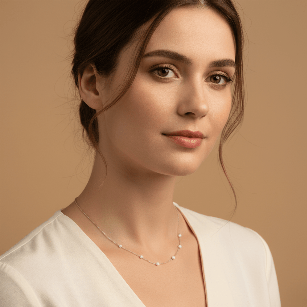 Collana con placcatura in argento e oro Opale Tide Pool