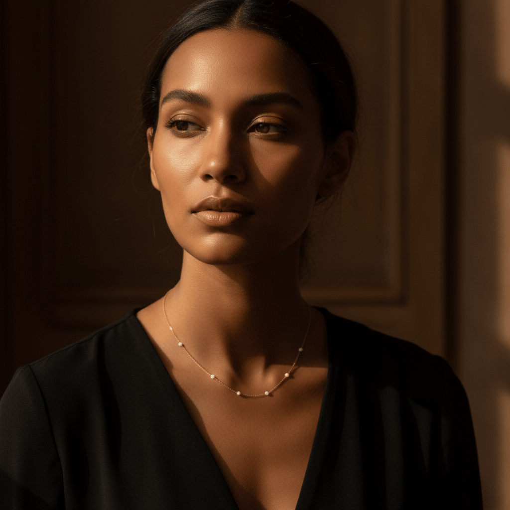 Collana con placcatura in argento e oro Opale Tide Pool