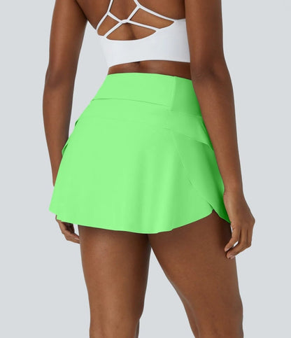 DANCEFLOW Dance Skirt – 2-in-1 Mini with Built-In Shorts & Hidden Pocket