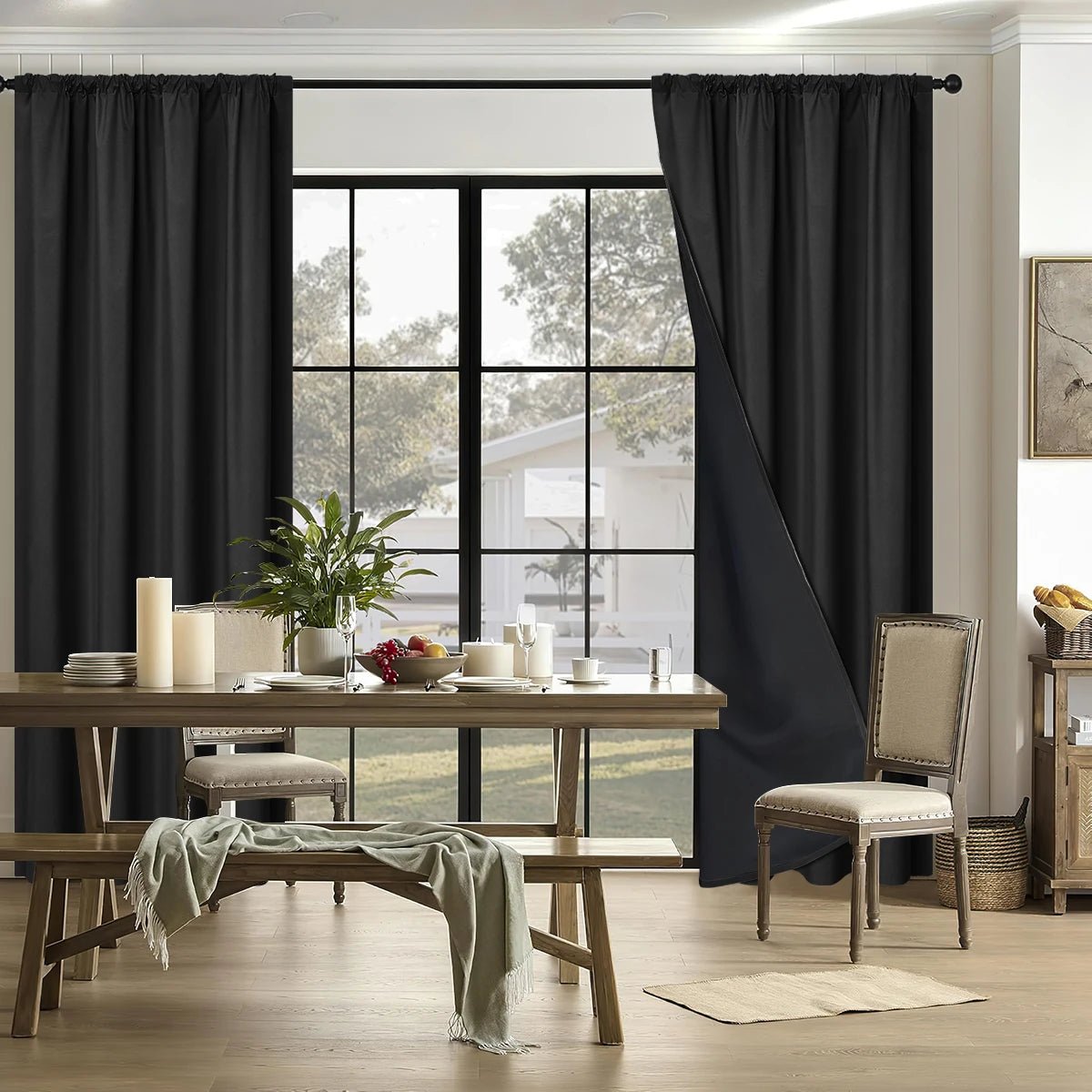 NIGHTSHADE – Premium Blackout Drapes for Living Room & Bedroom, Full Light Blocking 1