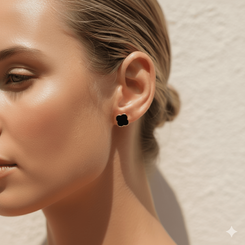 Dawn Shadow gouden zilveren oorbellen