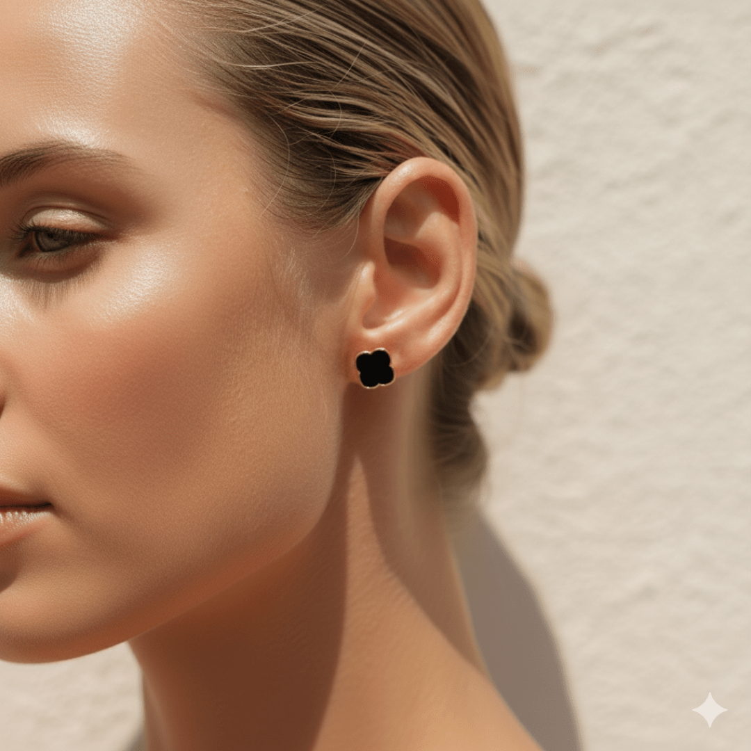 Dawn Shadow gouden zilveren oorbellen