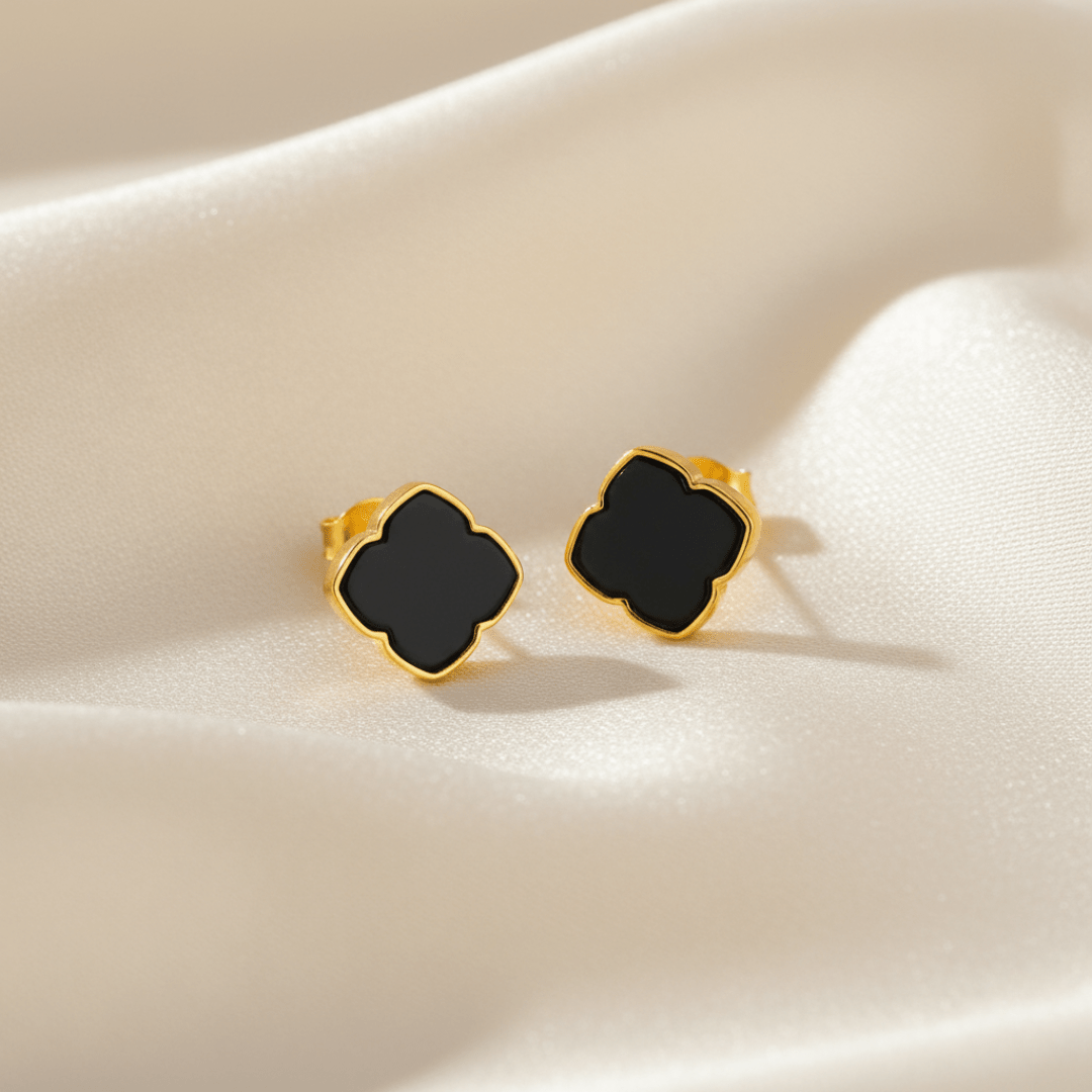 Dawn Shadow gouden zilveren oorbellen