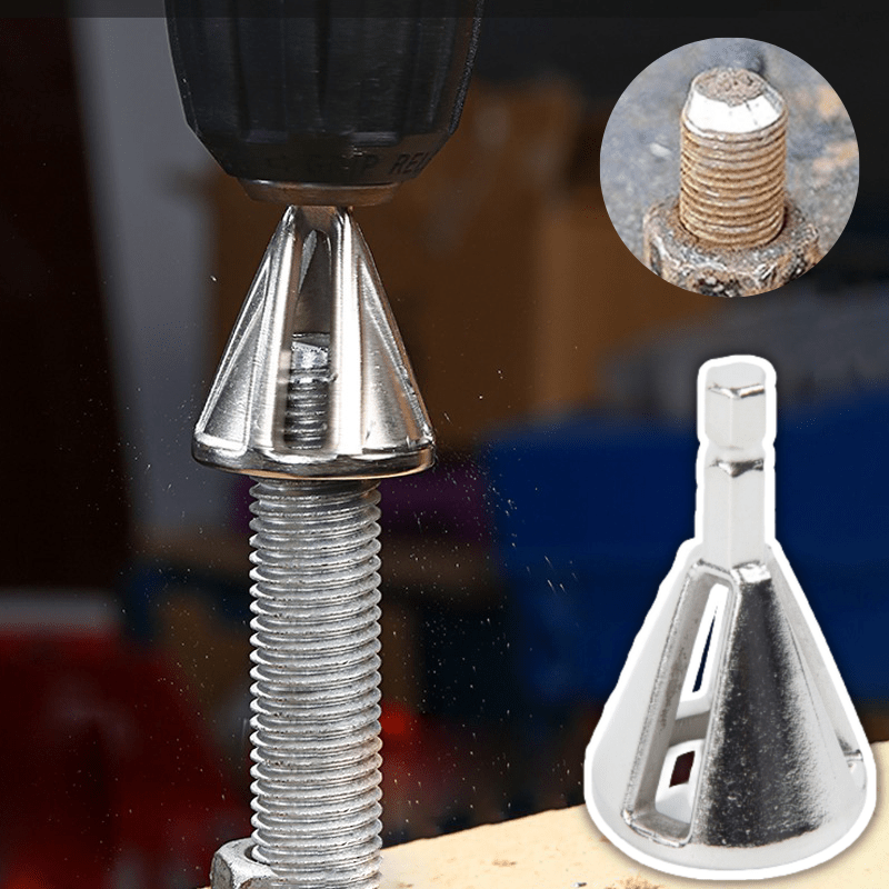 Stainless Steel Deburring Tool Set – Efficient Metal Burr Removal for Drills, 2-Pack-2