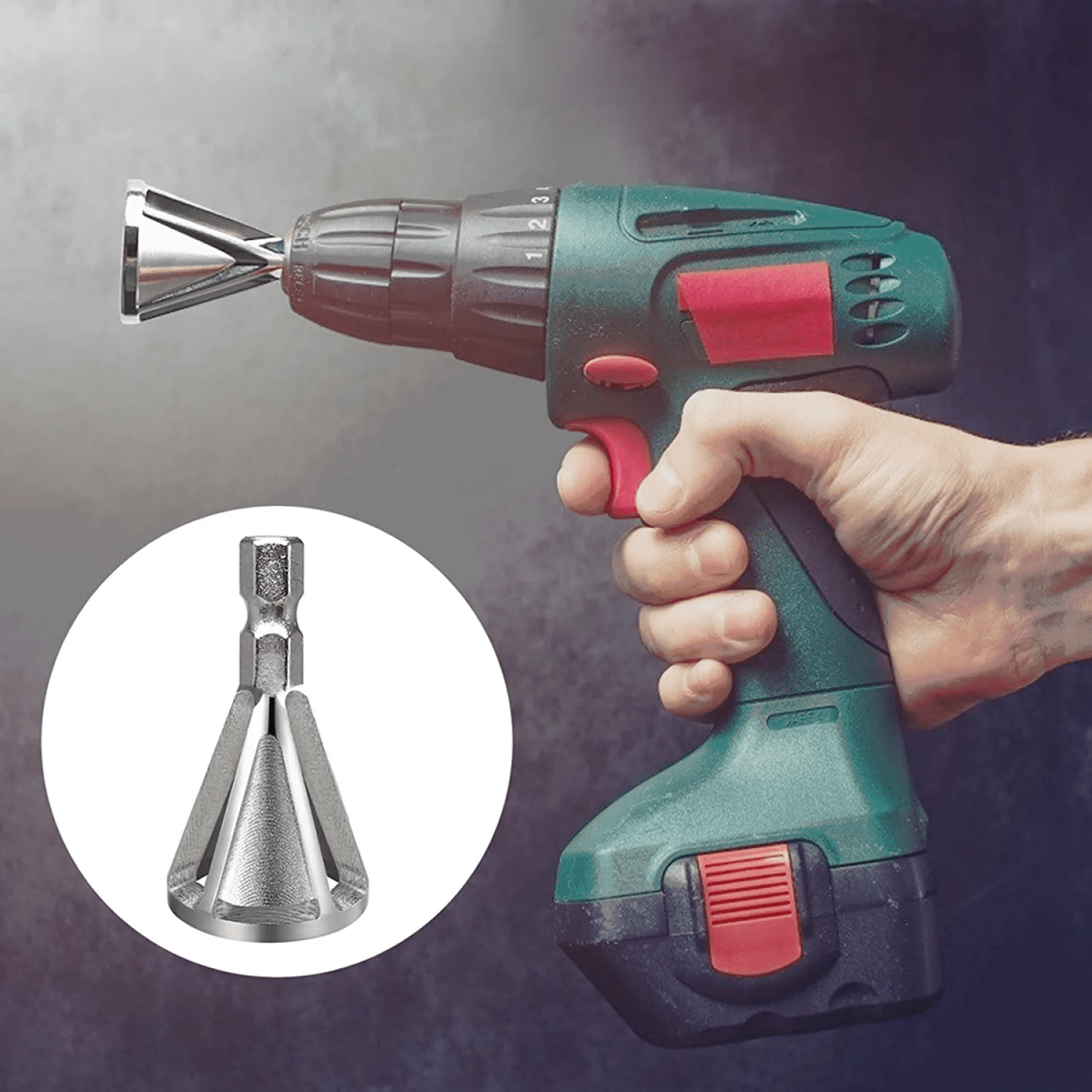 Stainless Steel Deburring Tool Set – Efficient Metal Burr Removal for Drills, 2-Pack-4