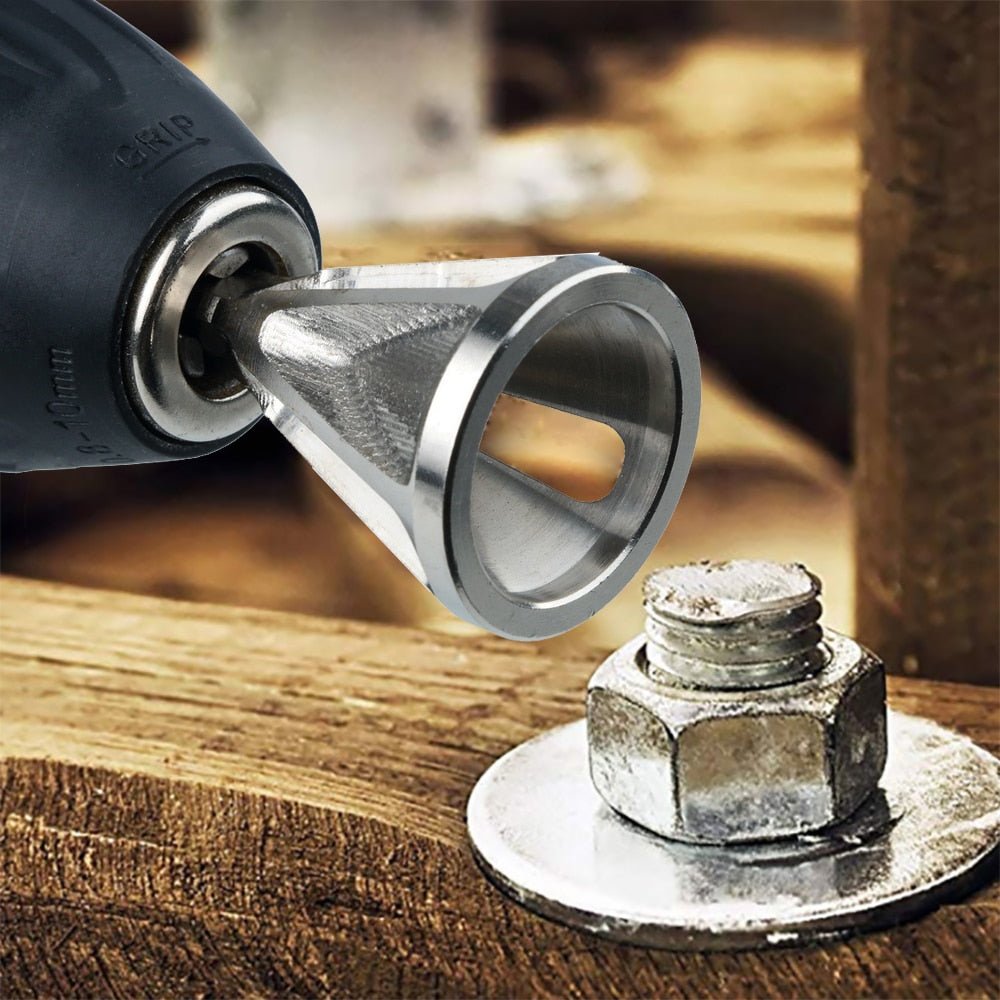 Stainless Steel Deburring Tool Set – Efficient Metal Burr Removal for Drills, 2-Pack-3